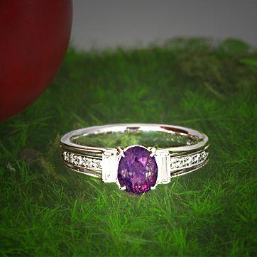 美しいカラーチェンジ!!!★ブラジルアレキサンドライトPt900リング★ 美しいカラーチェンジ!!!ブラジルアレキサンドライトPt900リング