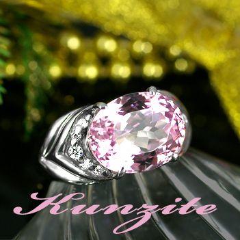クンツァイト リング 指輪 6.0ct Pt900/K10WG/K18WG 4月 誕生石 天然石  