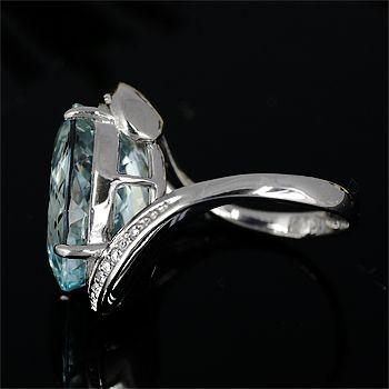 アクアマリン リング 指輪 10.0ct Pt900/K18WG 逸品 3月 誕生石 天然石