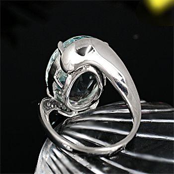 アクアマリン リング 指輪 10.0ct Pt900/K18WG 逸品 3月 誕生石 天然石