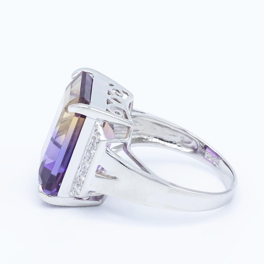アメトリン 指輪 リング 10.0ct SV925/K18YG バイカラー 2月 11 アメトリン 指輪 リング 10.0ct SV925/K18YG バイカラー 2月 11