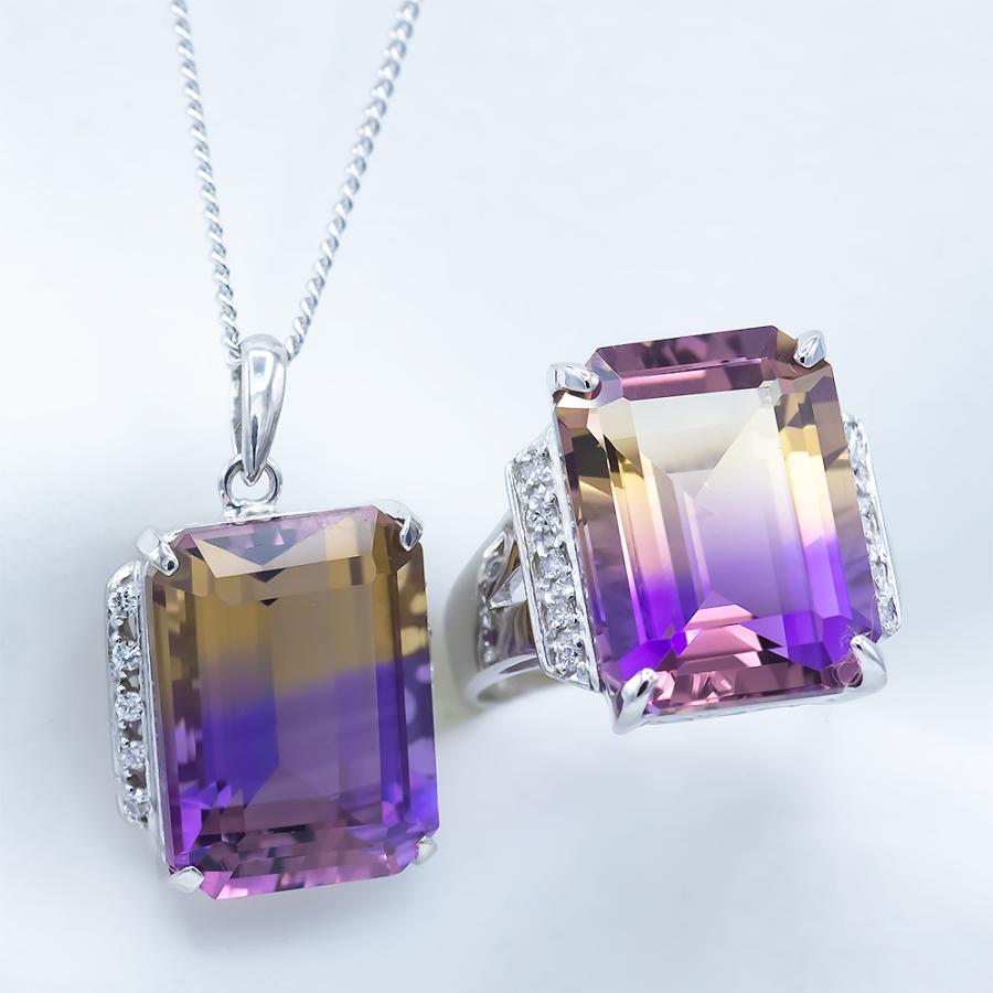 アメトリン 指輪 リング 10.0ct SV925/K18YG バイカラー 2月 11 アメトリン 指輪 リング 10.0ct SV925/K18YG バイカラー 2月 11