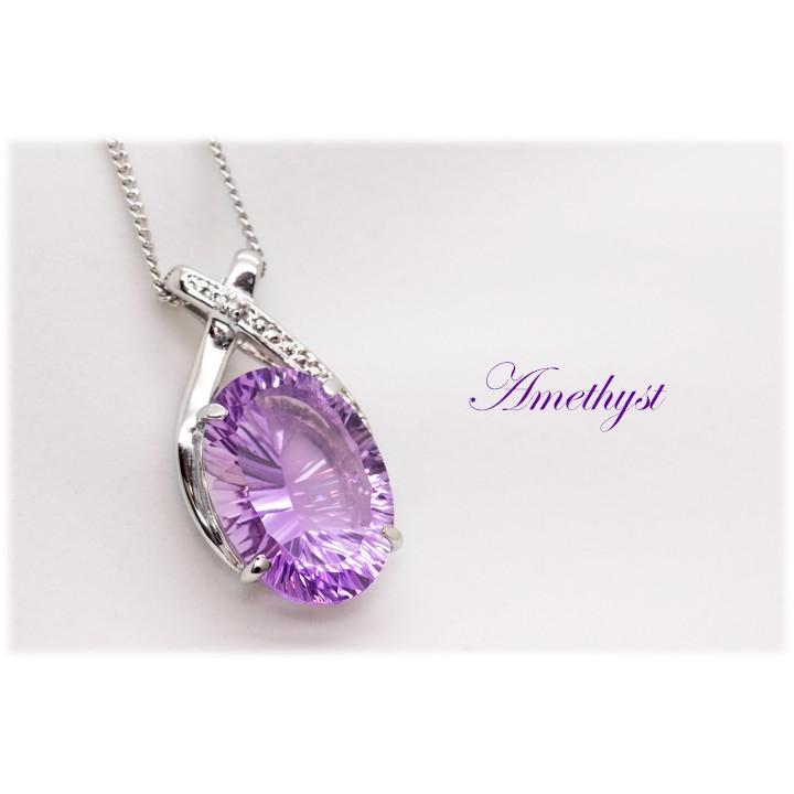 アメジスト ネックレス ペンダント 10ct SV925 ローズアメジスト GV 2