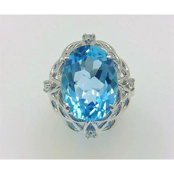 Ptブルートパーズリング　新品未使用品 TASAKI（タサキ） ルミノ リング ブルートパーズ 現行モデル 12号