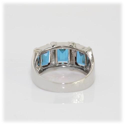 ブルートパーズ リング 指輪 3.0ct SV925 トパーズ 11月 誕生石 天然石の画像