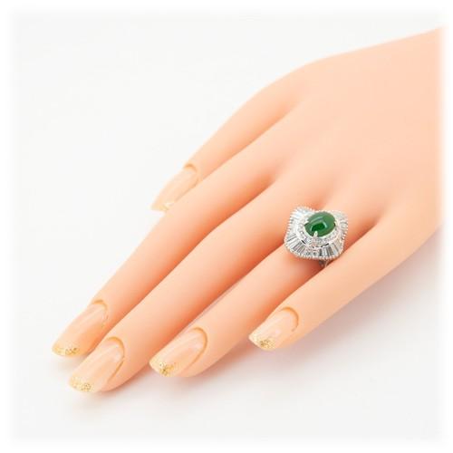 翡翠 ヒスイ リング 指輪 2.37ct Pt900 ジェイド 5月 誕生石 天然石 