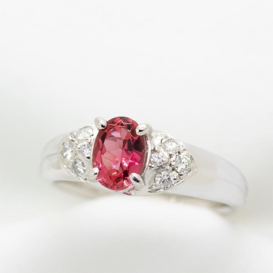 トルマリン リング 指輪 0.882ct Pt900 ピンクトルマリン 新品仕上げ済 