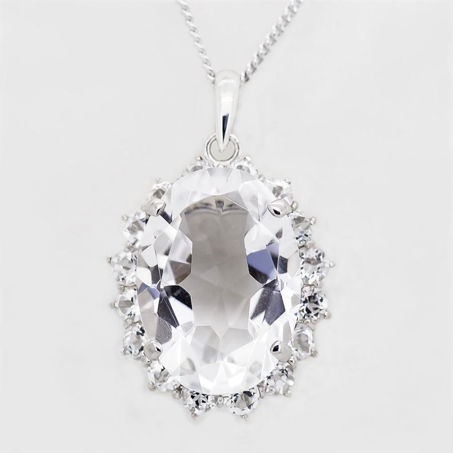 水晶 クリスタル ネックレス ペンダント 10.0ct SV925 4月 水晶 クリスタル ネックレス ペンダント 10.0ct SV925 4月