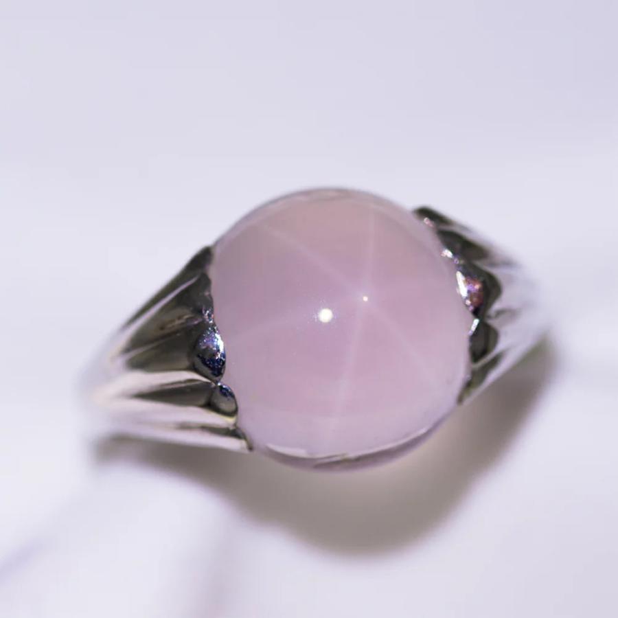 スターローズクォーツ リング 指輪 5.0ct SV925 クォーツ パワーストーン 4月 誕生石 天然石の画像