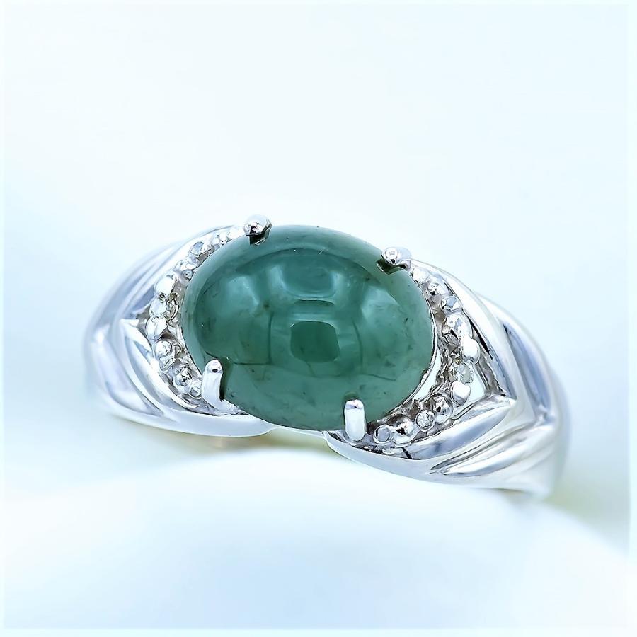 翡翠 ヒスイ 指輪 リング 2.0ct SV925 ジェイド 5月 誕生石 天然石 
