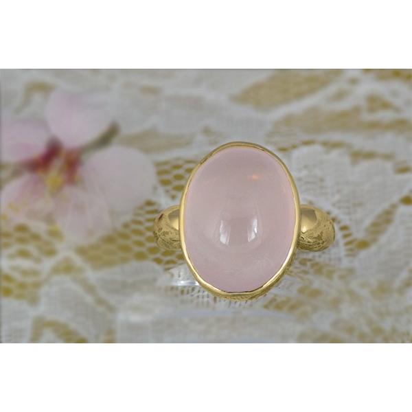 ローズクォーツ 指輪 リング 超大粒 10ct SV925/K10WG/K10YG/K18WG