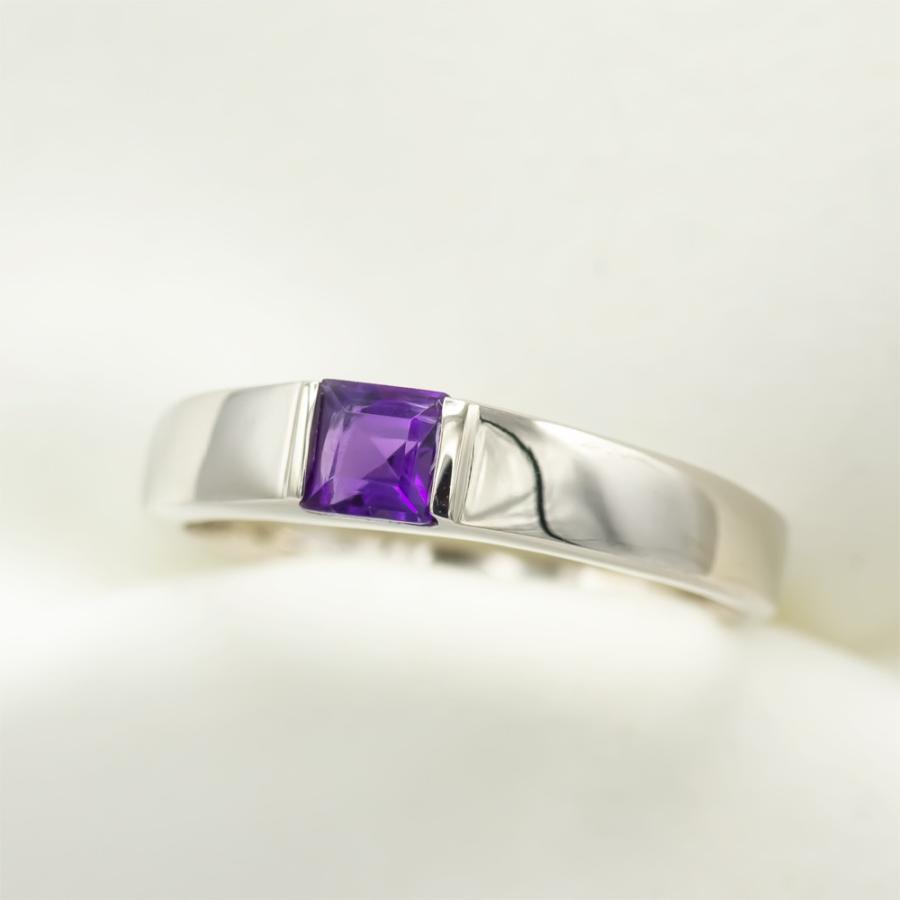 アメジスト リング 0.4ct Pt100 新作 NEW :16774a:atelier ubazakura