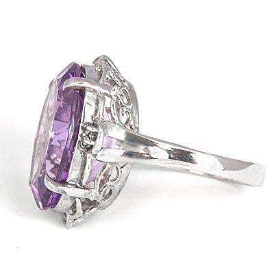 アメジスト リング 指輪 大粒 10.0ct Pt100 2月 誕生石 天然石 