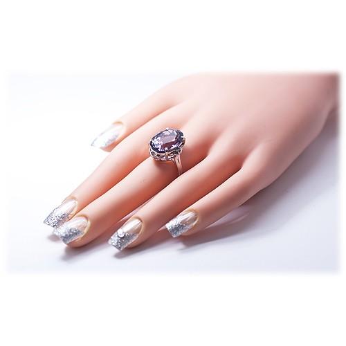 アメジスト リング 指輪 大粒 10.0ct Pt100 2月 誕生石 天然石 