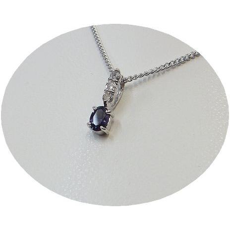 アレキサンドライト ペンダント ネックレス 0.15ct Pt900/K18WG 6月 誕生石 天然石 選べる地金_7