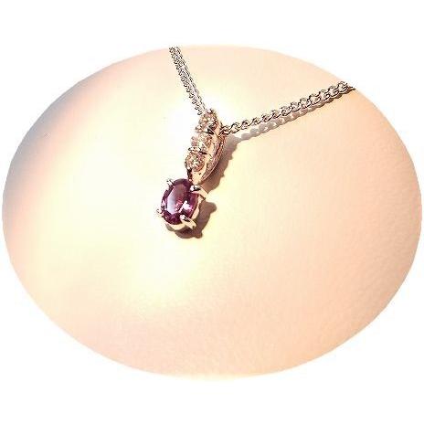 アレキサンドライト ペンダント ネックレス 0.15ct Pt900/K18WG 6月 誕生石 天然石 選べる地金_8