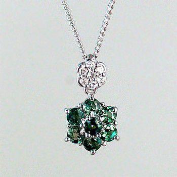 【売り切りお値下げ】 アレキサンドライト ネックレス ペンダント 0.9ct K18WG 6月 誕生石 天然石 【1523393553】(53240円)