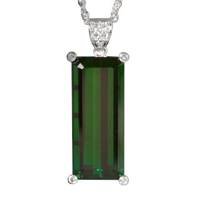 トルマリン ペンダント ネックレス 超大粒 21.0ct Pt900 グリーン  