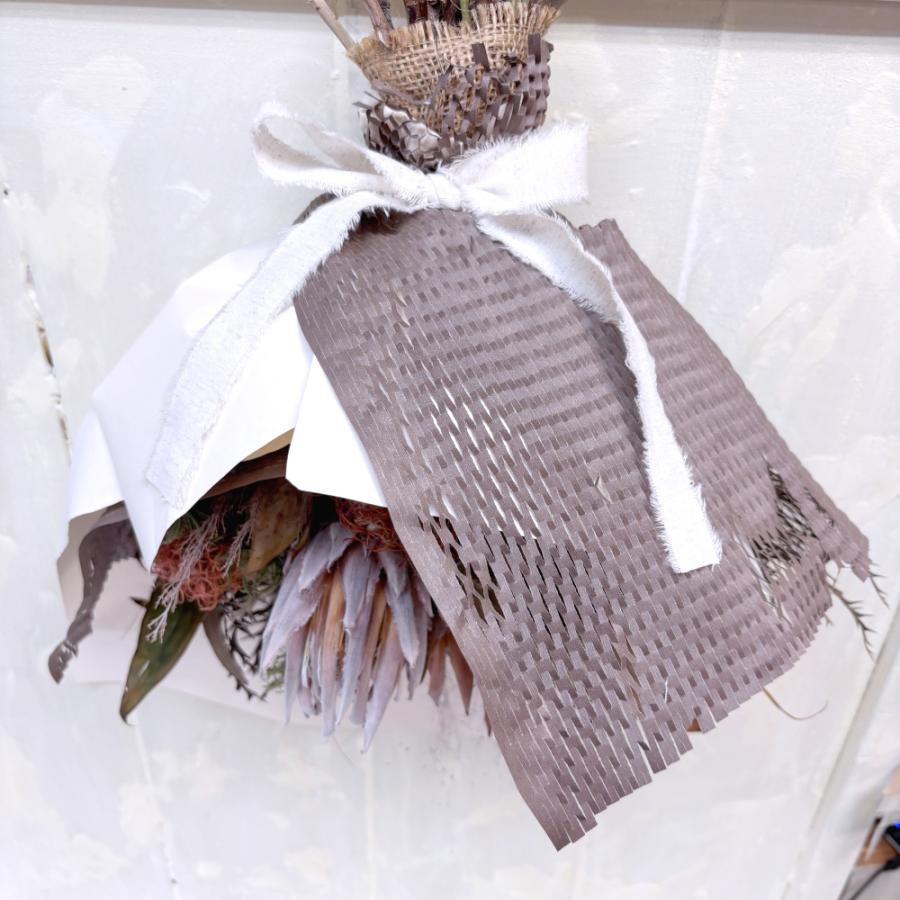 ドライフラワースワッグ キングプロテア 花束 ワイルドフラワー : あと
