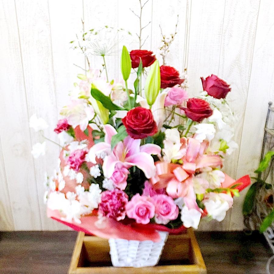 桜とバラのアレンジ華やか春彩音 Sakura067 あとりえ 悠然 通販 Yahoo ショッピング