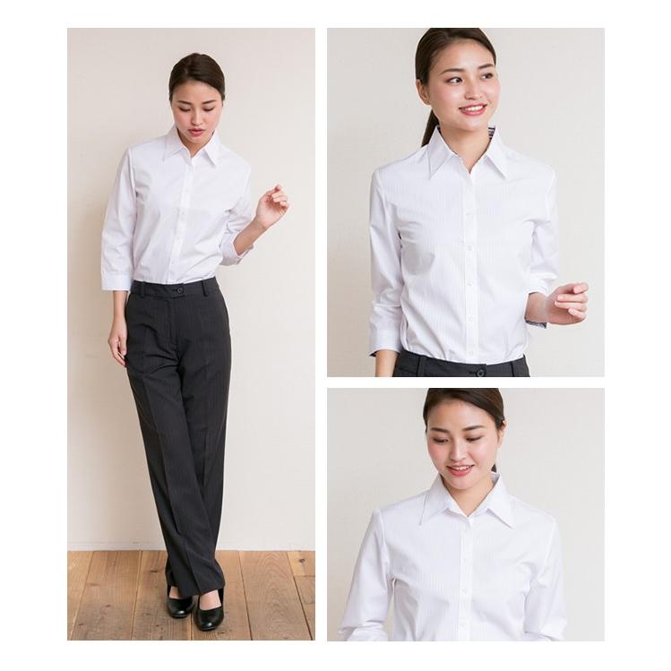 アトリエ365 ブラウス レディース オフィス シャツ 白 フォーマル