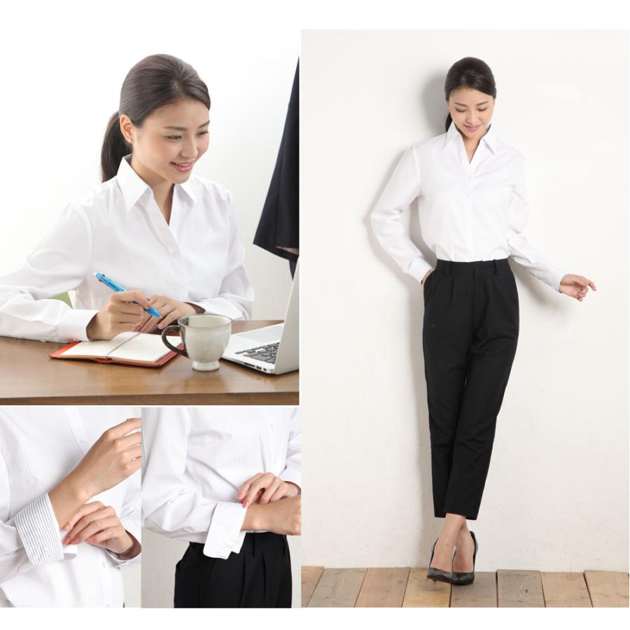 アトリエ365 ブラウス レディース オフィス おしゃれ 白 ホワイト 長袖