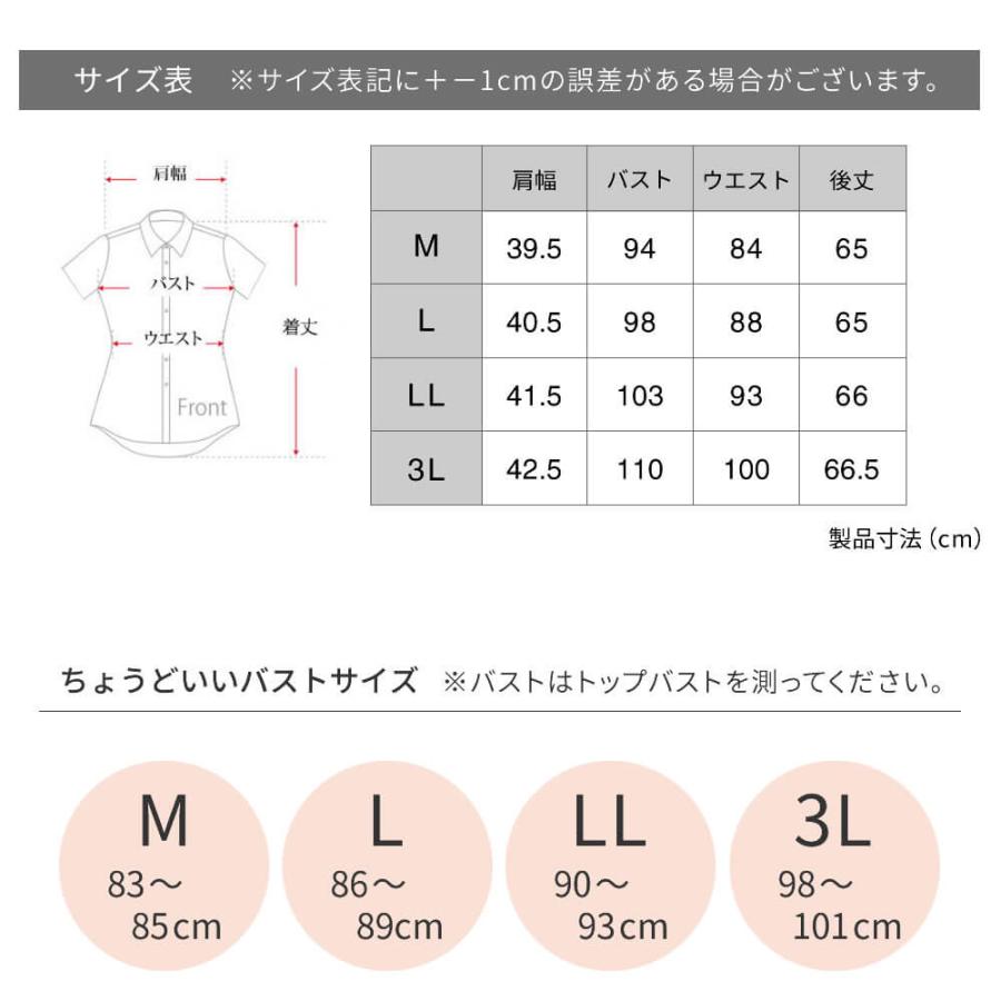 アトリエ365 半袖シャツ レディース ブラウス オフィス ワイシャツ