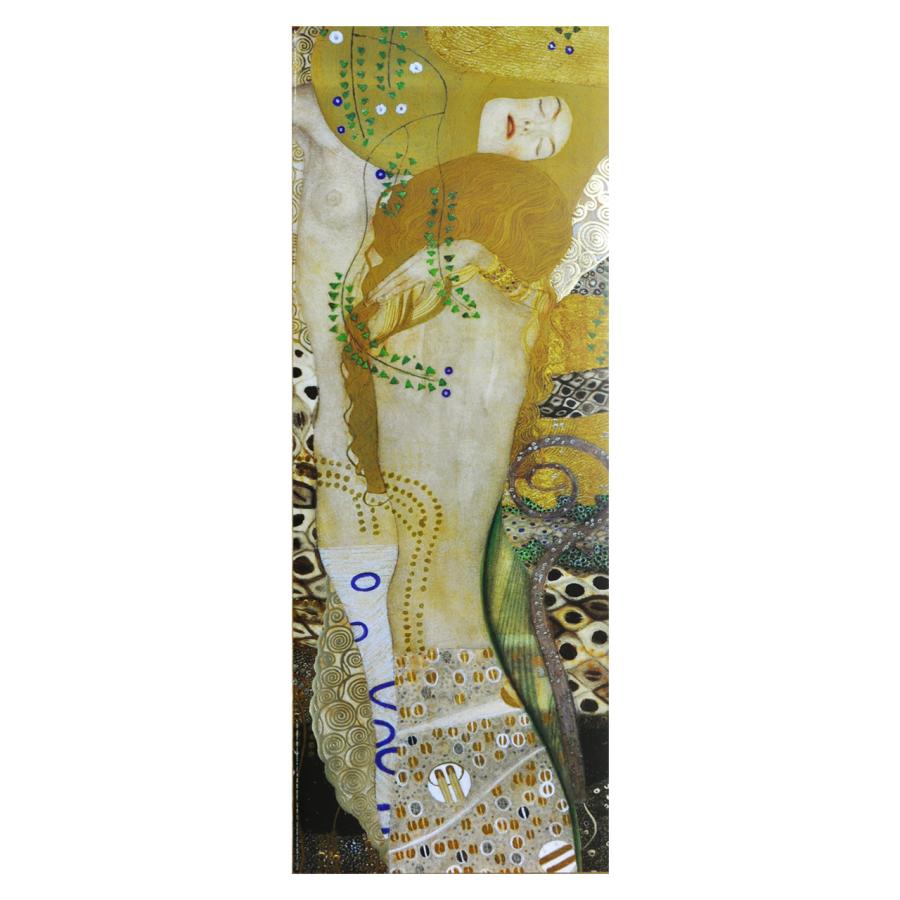 クリムト 額装品 グスタフ・クリムト「水蛇Ⅰ」 ジクレー、シルクスクリーン金箔加工