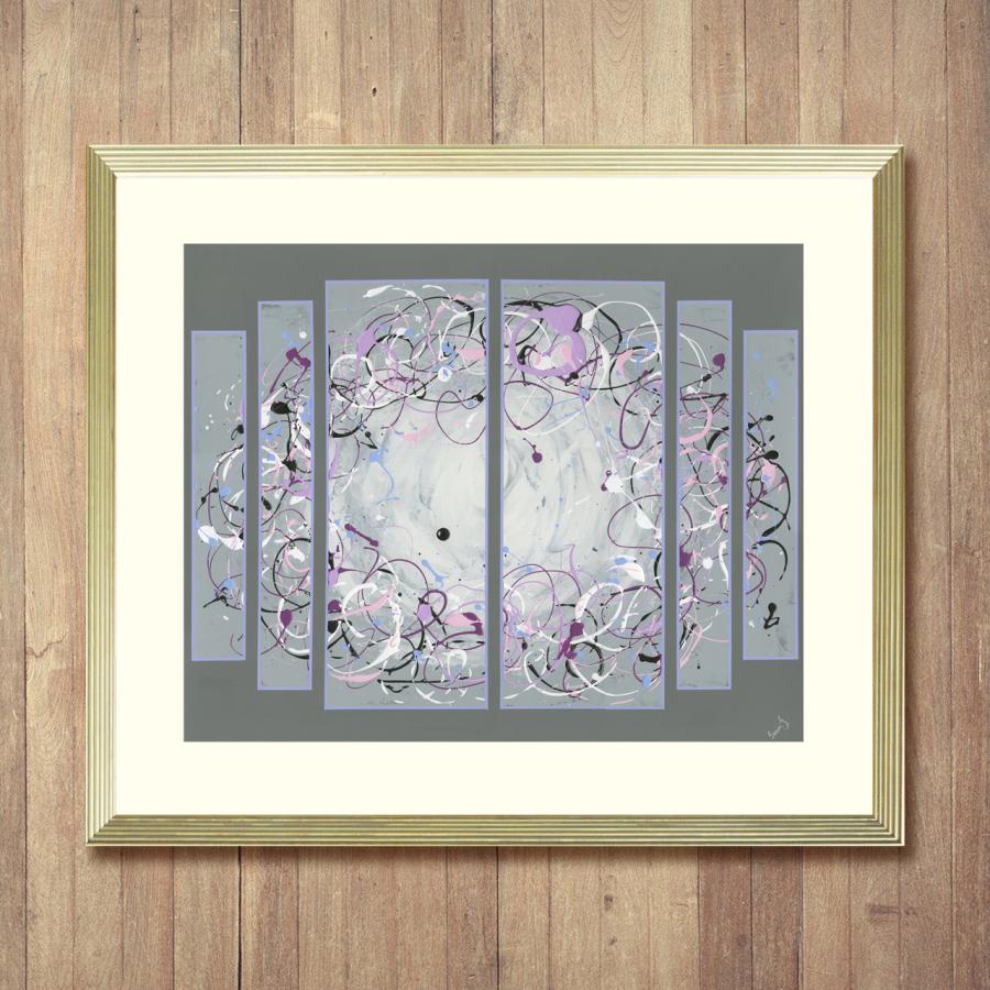 額付き】ベルナール・カトラン アートポスター北欧風インテリアに