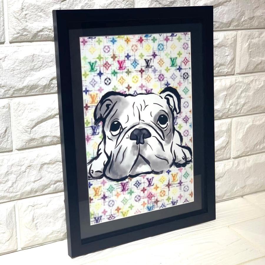代引不可 ブルドッグアート Lサイズ Dogアート 犬 ブルドッグ ブルドック Dogt003 無料長期保証 Www Technet 21 Org