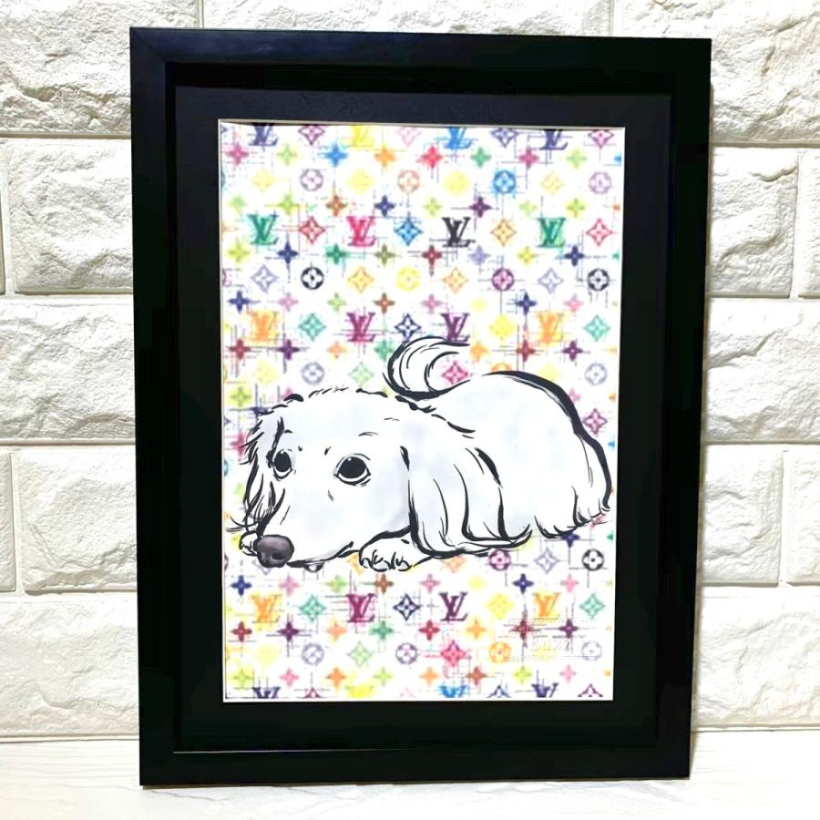 即納最大半額 アトリエバズ ミニチュアダックスフンドアート Mサイズ Dogアート ダックスフンド Dogt007 希少 Atempletonphoto Com