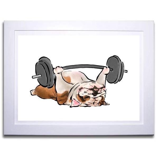 代引不可 ブルドッグアート Lサイズ Dogアート 犬 ブルドッグ ブルドック 筋トレシリーズ Dybul040 海外最新 Atempletonphoto Com