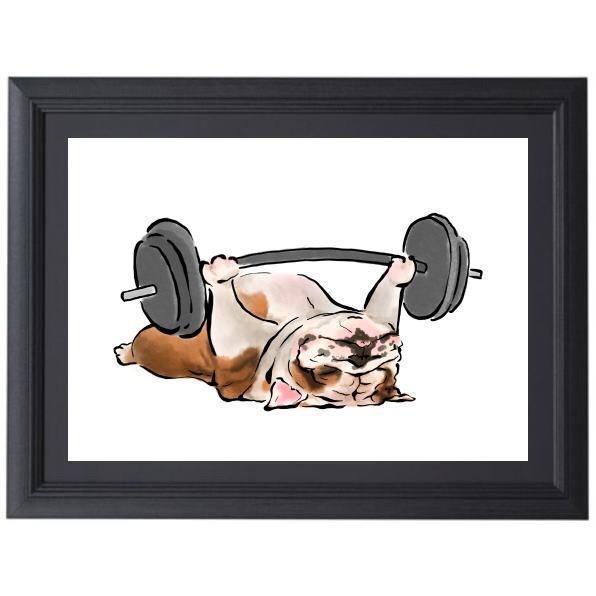 激安単価で ブルドッグアート Lサイズ Dogアート 犬 ブルドッグ ブルドック 筋トレシリーズ Dybul040 限定価格セール Teslaimagem Com Br