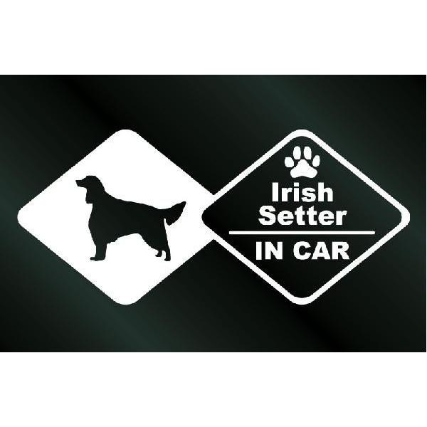 犬のステッカー DOG 品質満点 STICKER CAR ドッグステッカーアイリッシュセターIN 完成品