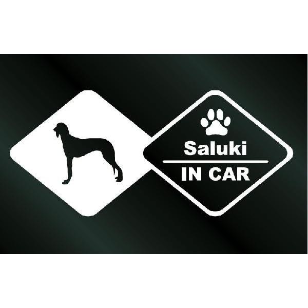 犬のステッカー『DOG STICKER』ドッグステッカーサルーキーIN CAR 10001032アトリエDOMヤフー店 通販 Yahoo!ショッピング