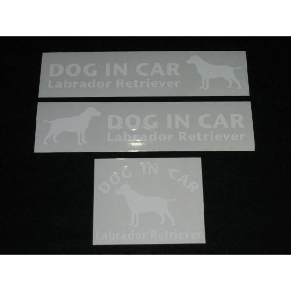 犬のステッカー DOG STICKER ドッグステッカー『DOG IN CAR』ゴールデンレトリーバー 3枚組 犬 シール ゴールデンレトリバー 10001129アトリエDOMヤフー店