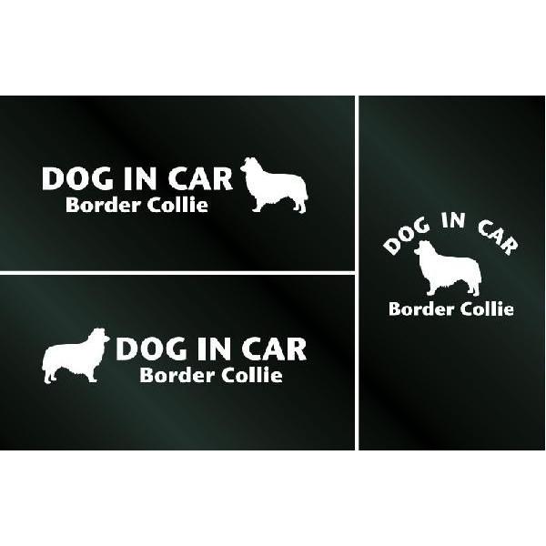 犬のステッカー DOG STICKER ドッグステッカー 3枚組 CAR ボーダーコリー 激安セール 5周年記念イベントが IN