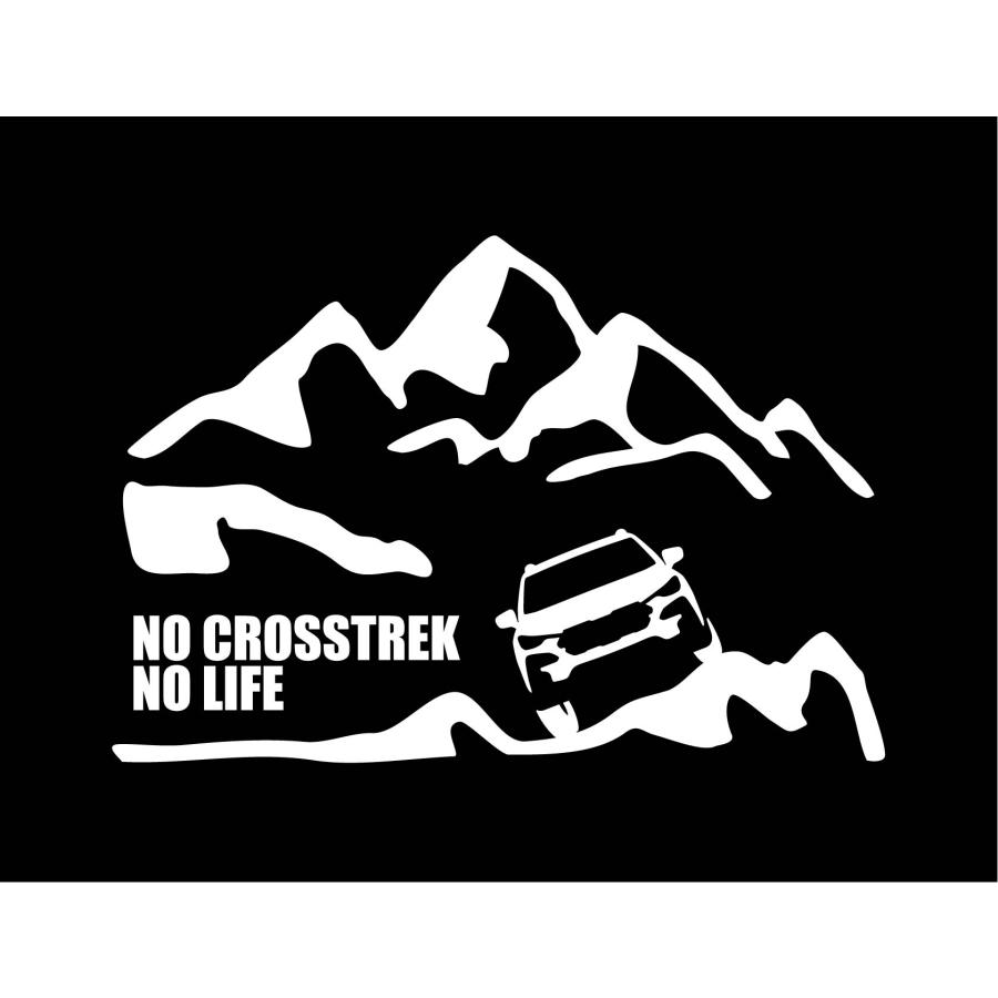 山とクロストレック GU ステッカー NO CROSSTREK LIFE (Sサイズ
