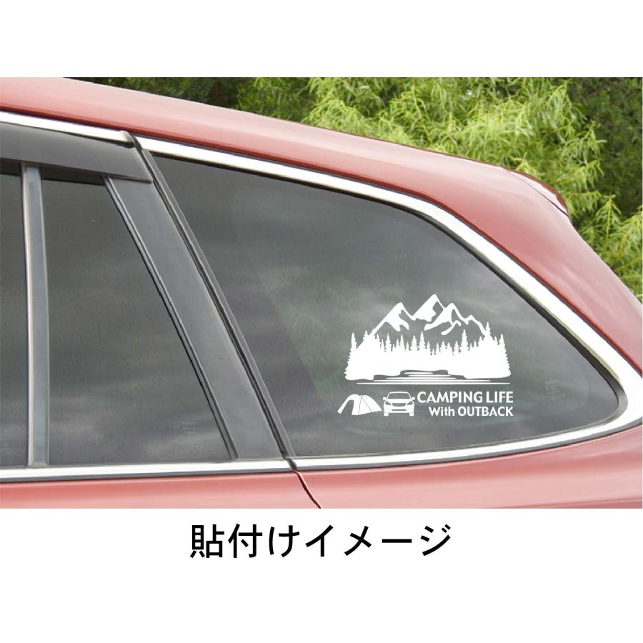 デリカ D:5 CAMPING LIFE With DELICA ステッカー Lサイズ デリカD5