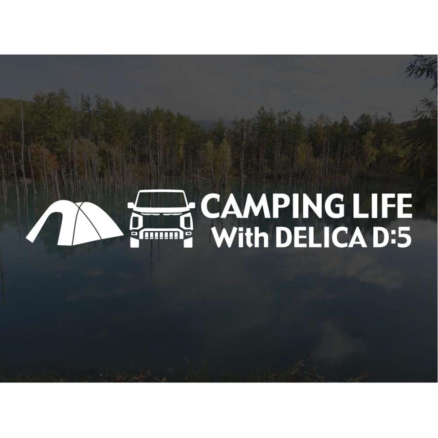 デリカD:5 CV1W 後期 CAMPING LIFE ステッカー (SSサイズ) アウトドア