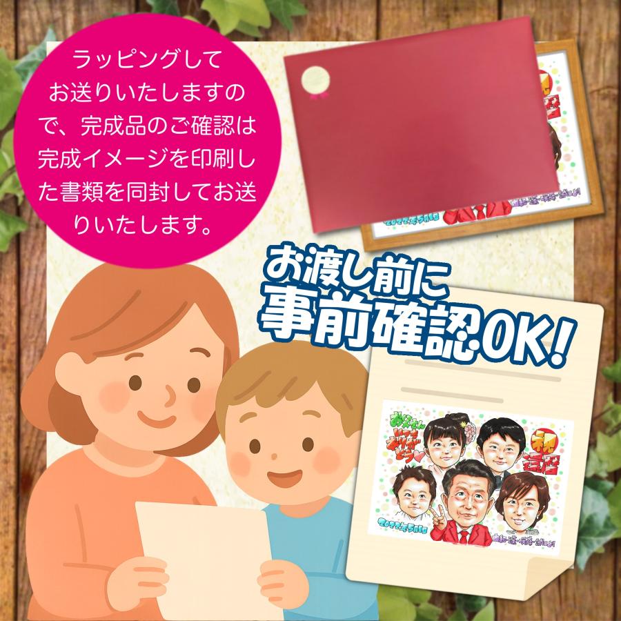 急ぎの結婚記念日プレゼント 両親・夫婦の似顔絵 結婚40周年 金婚式 銀婚式 写真から手描き 下書き確認なし 送料無料 | ブランド登録なし | 07