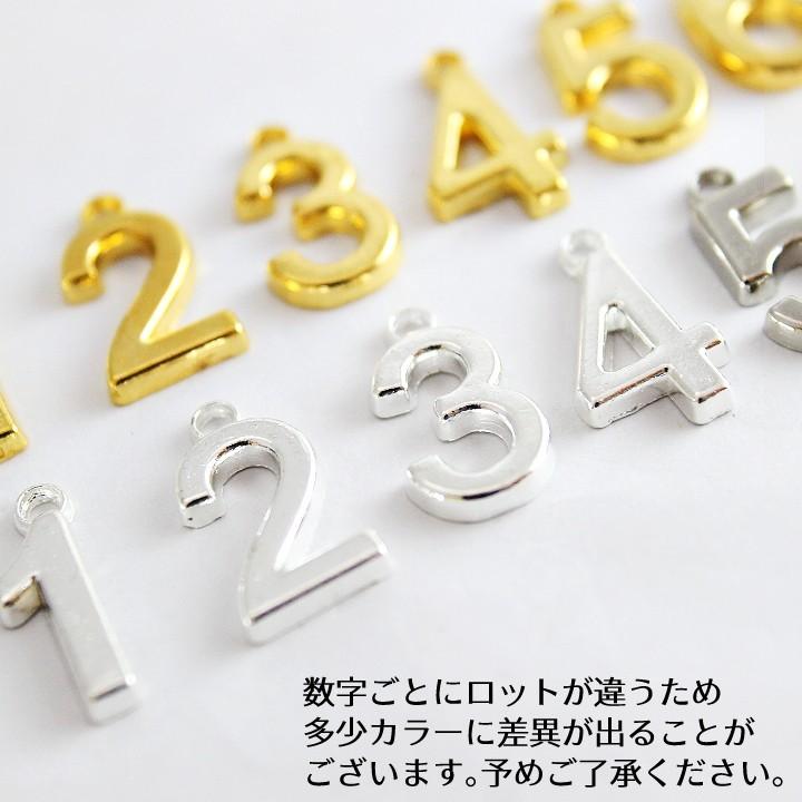 ナンバーチャーム 単一数字 4個 全10種 ゴールド シルバー アクセサリーパーツ メタルチャーム 数字 Ath 1266 あとりえほのか 通販 Yahoo ショッピング