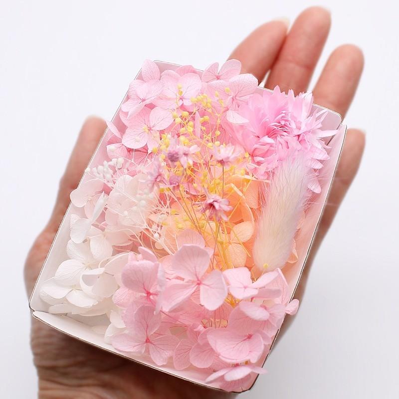 スプリングピンク花材セット 1ケース ハーバリウムやアロマワックス