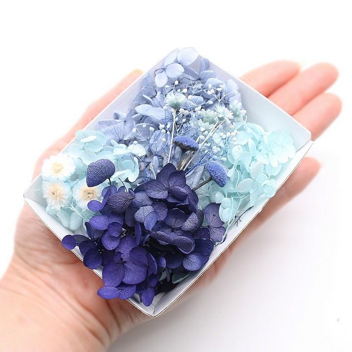 ロイヤルネイビー花材セット 1ケース ハーバリウムやアロマワックス
