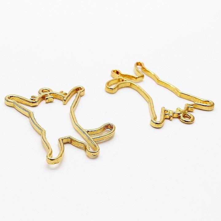 バンザイするネコの空枠 1個  レジン空枠 ねこ 猫 動物 ネコのフレーム レジン用フレーム 万歳 抱っ |  | 03