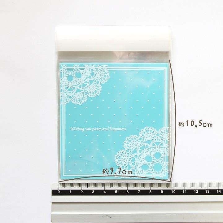 レース柄ギフトバッグ 約13.6x9.7cm OPP袋 テープ付き 約95〜100枚