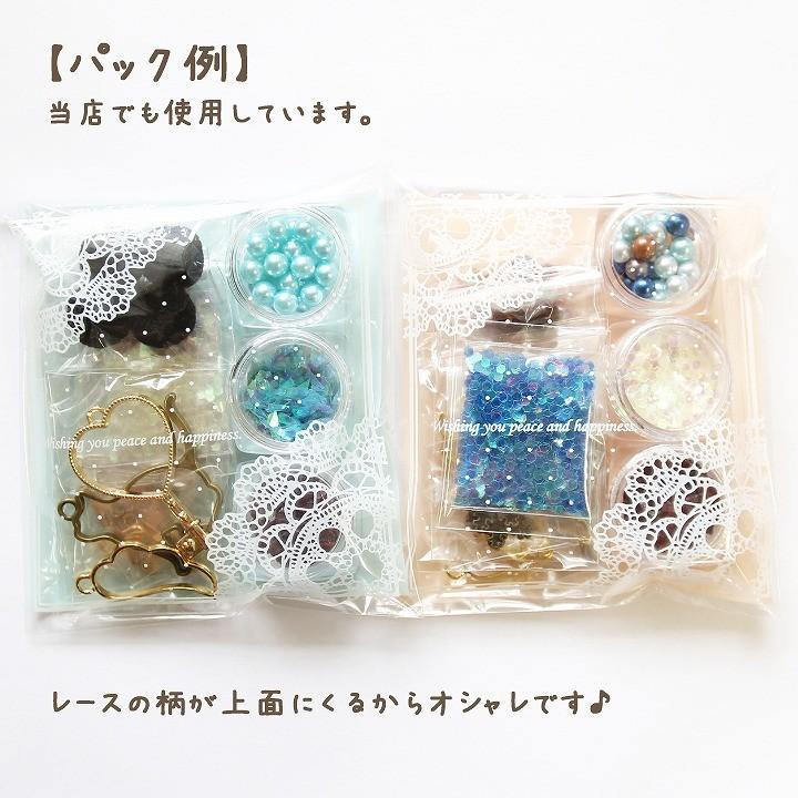 レース柄ギフトバッグ 約13.6x9.7cm OPP袋 テープ付き 約95〜100枚