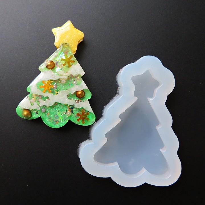 レジン モールド シリコン型 小さなクリスマスツリー 1個 : あとりえ  