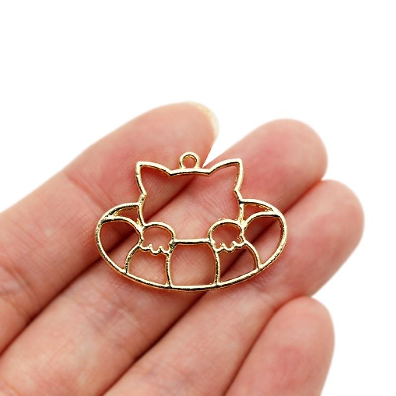 レジン パーツ 枠 小さめ 浮き輪ネコの空枠 1個 |  | 03