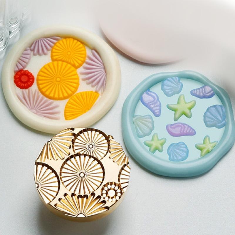 ヘッドのみ】シーリングワックス用 スタンプヘッド 25mm ラウンド型
